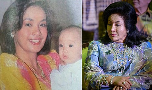 Hình ảnh bà Rosmah năm 1989 và hiện nay. Ảnh: Sarawak Report, Drsiew