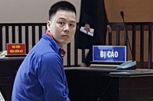 
Bị cáo Cao Mạnh Hùng tại phiên tòa phúc thẩm.

