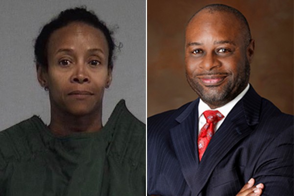 Lawanda Brown (tr&aacute;i) v&agrave; chồng Tony Brown (phải)