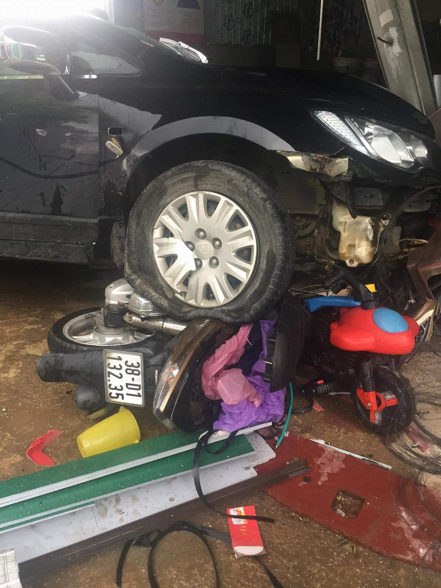 Hiện trường vụ tai nạn