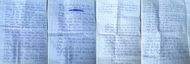 Những dòng thư đẫm nước mắt ông Cường viết dặn dò các con trước lúc tự vẫn bằng thuốc độc