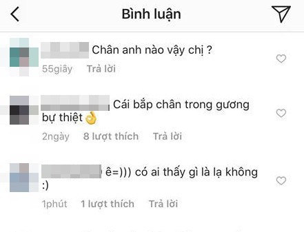 Người hâm mộ liên tục đặt câu hỏi về bức ảnh bất thường này.