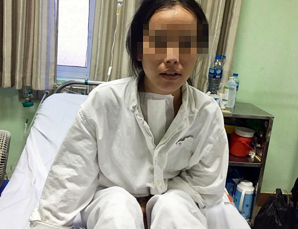 Chị Thành hồi phục sau ca phẫu thuật bóc tách u. Ảnh: Bệnh viện cung cấp.