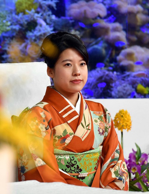 Công chúa Ayako tại lễ hội hoa lan quốc tế tổ chức tại Nhật Bản hồi tháng 2. Ảnh: Splash News.