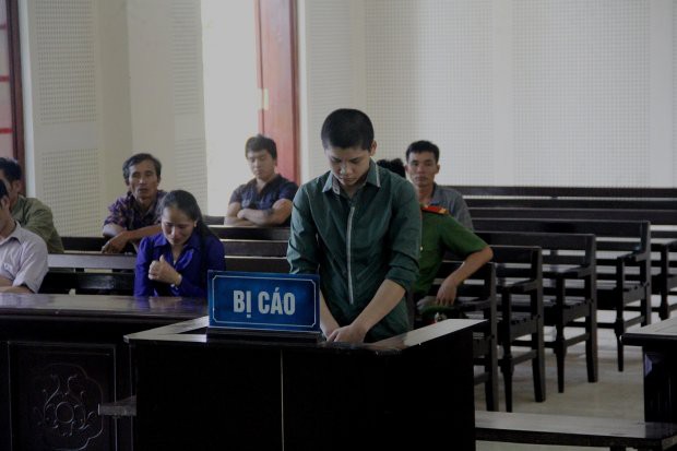 Bị cáo Hợp tại phiên tòa