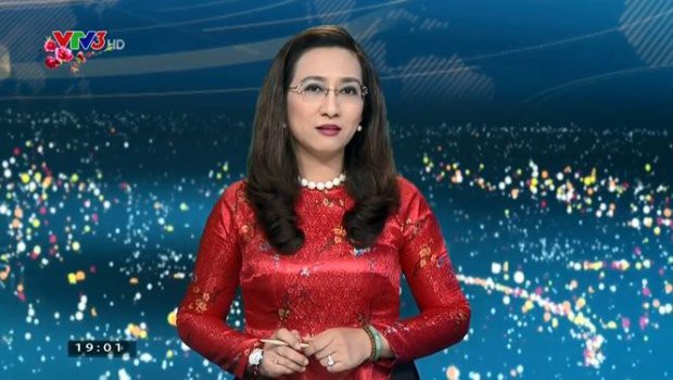 BTV Vân Anh thời còn làm ở VTV.