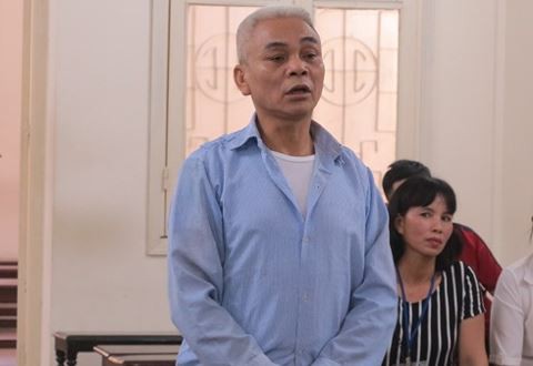 
Ngô Văn Hải tại phiên tòa sơ thẩm.
