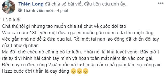 Chia sẻ của anh chàng. (Ảnh chụp màn hình)