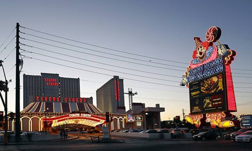 Khách sạn Circus Circus tại số 2880 đại lộ Las Vegas, Mỹ. Ảnh: Las Vegas Sun.