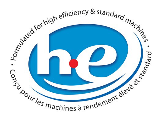 
Hãy tìm biểu tượng High Efficiency trên vỏ gói bột giặt để tìm đúng loại bột giặt dành cho giặt máy
