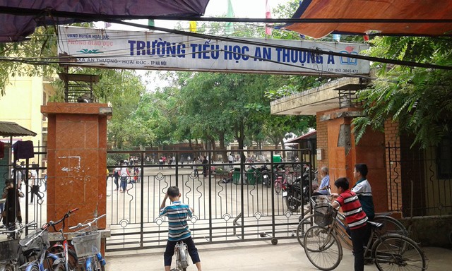 Trường tiểu học An Thượng A (huyện Hoài Đức, Hà Nội). Ảnh: PV