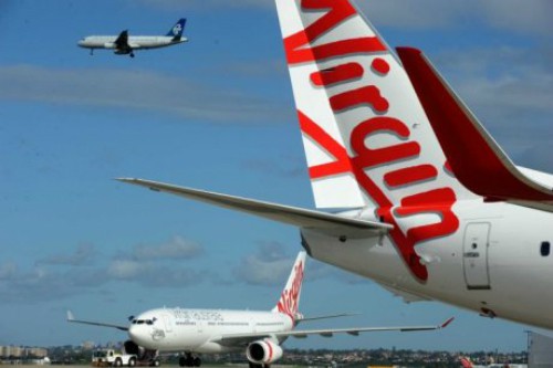 
Chuyến bay của hãng Virgin Australia phải hạ cánh khẩn ở sân bay Adelaide. Ảnh: ABC.
