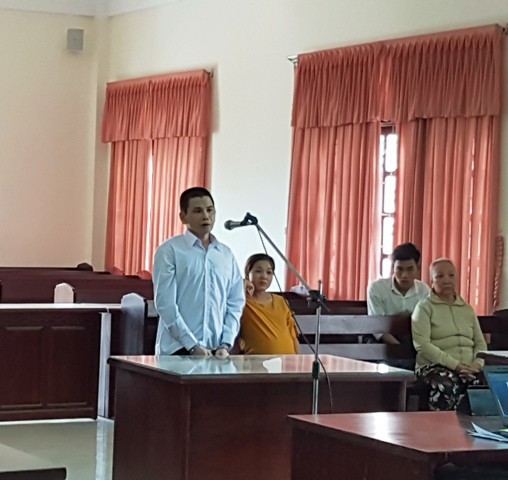 
Bị cáo Phong tại phiên tòa sơ thẩm
