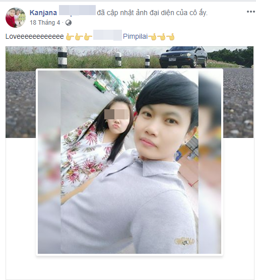 Kanjana li&ecirc;n tục thể hiện t&igrave;nh cảm với bạn g&aacute;i của m&igrave;nh tr&ecirc;n Facebook c&aacute; nh&acirc;n.