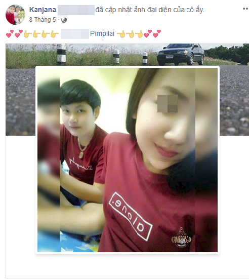 Facebook của Kanjana tr&agrave;n ngập h&igrave;nh chung đ&ocirc;i của hai người. Ảnh đại điện của Kanjana cũng l&agrave; ảnh chụp c&ugrave;ng với bạn g&aacute;i.