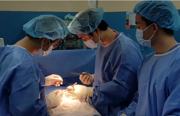 Phẫu thuật cắt ruột hoại tử với người không mang thai cũng có nguy cơ cao ảnh hưởng tính mạng. Ảnh: T.N