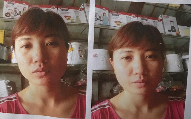 Chị Hiền trước thời điểm mất tích.