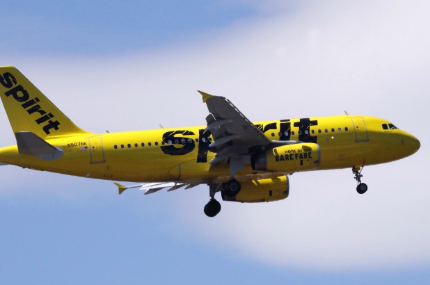 Một m&aacute;y bay của Spirit Airlines. Ảnh: AP