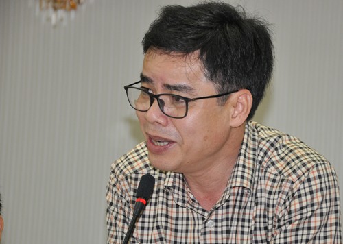 PGS Nguyễn Thành Nhân phó hiệu trưởng Đại học Sư phạm Huế. Ảnh: Viết Tuân.