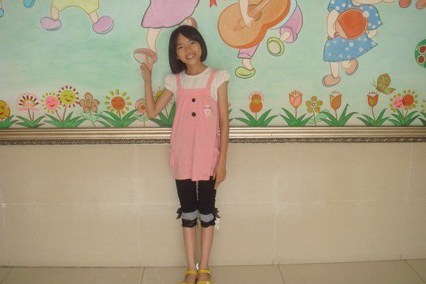 Lương Tinh Lang trước khi được cặp vợ chồng người Mỹ nhận nuôi. (Ảnh: gofundme)
