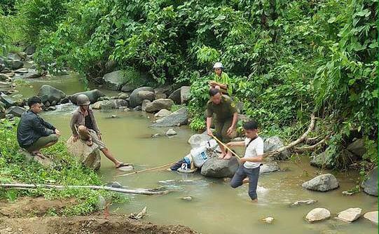 Địa điểm phát hiện thi thể nạn nhân. Ảnh: Trần Hòe.