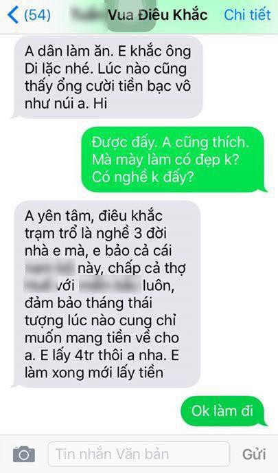 Anh chàng nhanh chóng đồng ý với mức giá 4 triệu đồng.