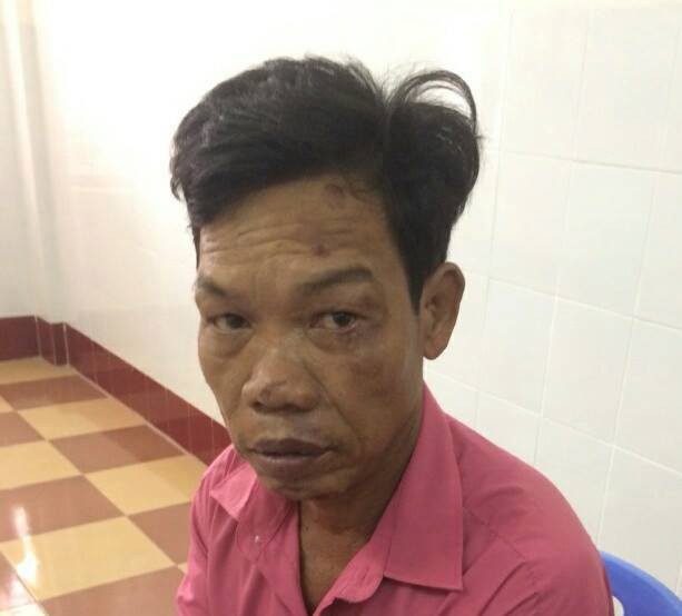 Đối tượng Thanh đang bị tạm giữ tại Công an huyện Vân Canh.