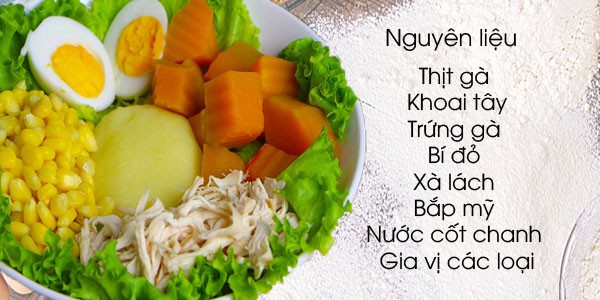 Món salad chủ yếu dùng phương pháp luộc để làm chín nguyên liệu nên rất an toàn và thanh đạm, tốt cho sức khỏe. 