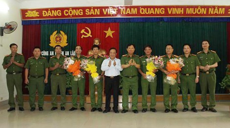 Công An thành Phố Hải Phòng và huyện An Lão biểu dương lực lượng phá án.