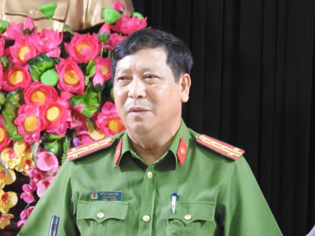 Đại tá Nông Minh Đức, Thủ trưởng Cơ quan CSĐT, Phó Giám đốc Công an tỉnh Cao Bằng thông tin về vụ án.