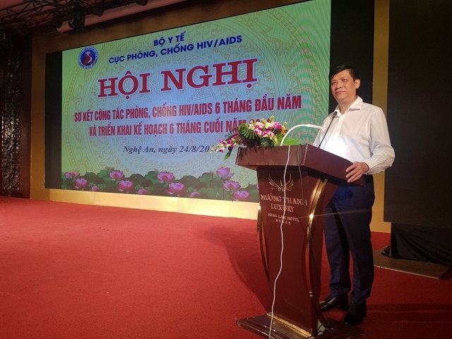 GS.TS Nguyễn Thanh Long, Thứ trưởng Bộ Y tế phát biểu chỉ đạo tại Hội nghị.