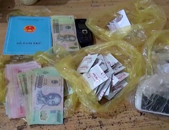 Tang vật thu giữ được