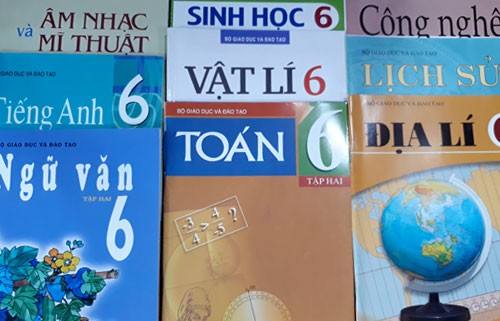 Bộ sách giáo khoa lớp 6 do Bộ Giáo dục và Đào tạo biên soạn, nhà xuất bản Giáo dục Việt Nam in - phát hành. Ảnh: Quỳnh Trang.