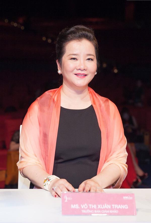 
Bà Võ Thị Xuân Trang - Trưởng giám khảo Hoa hậu Hoàn vũ Việt Nam
