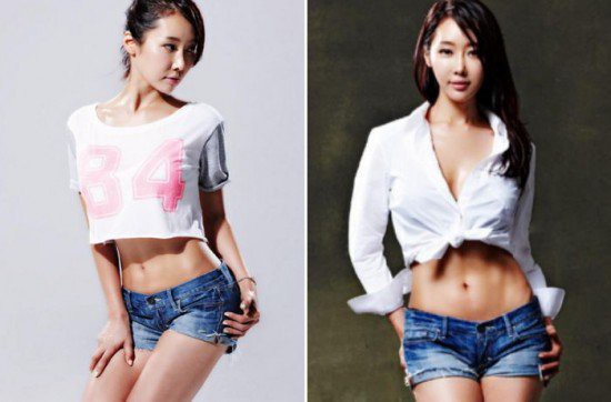 Người mẹ 50 tuổi Lee Soo Jin với vóc dáng mảnh mai như thiếu nữ đôi mươi khiến ai cũng ghen tị. (Ảnh: Internet)