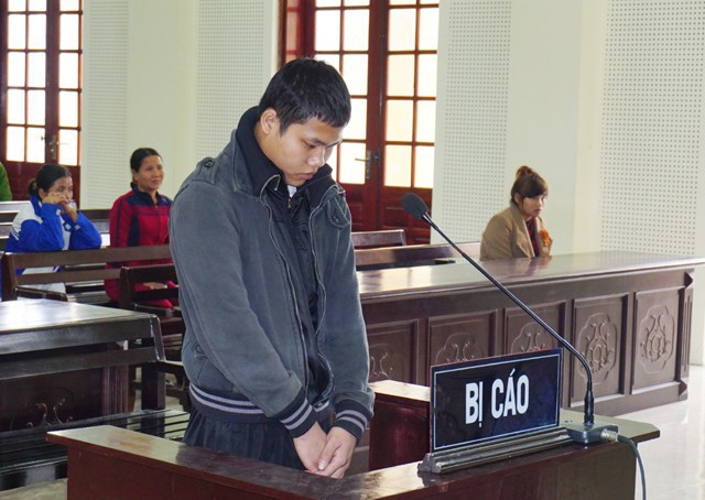 Bị cáo Ngân Văn Hiền tại phiên tòa
