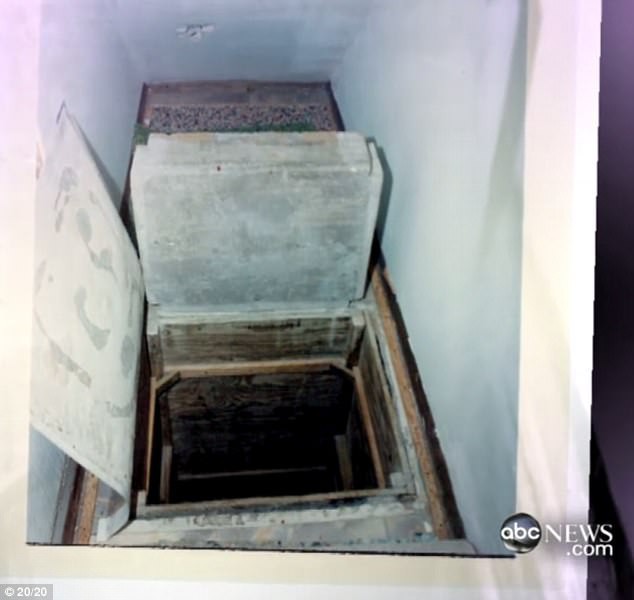 Lối v&agrave;o nơi John giam cầm Katie. (Ảnh: abcnews)