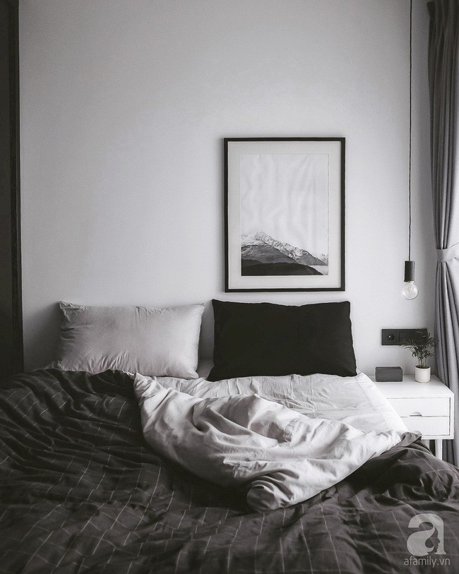 Phòng ngủ đẹp giản dị, vẻ đẹp đậm chất Scandinavian với cách phối màu ấn tượng.