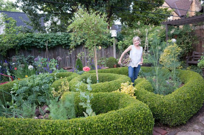 Vẻ đẹp nghệ thuật của khu vườn.