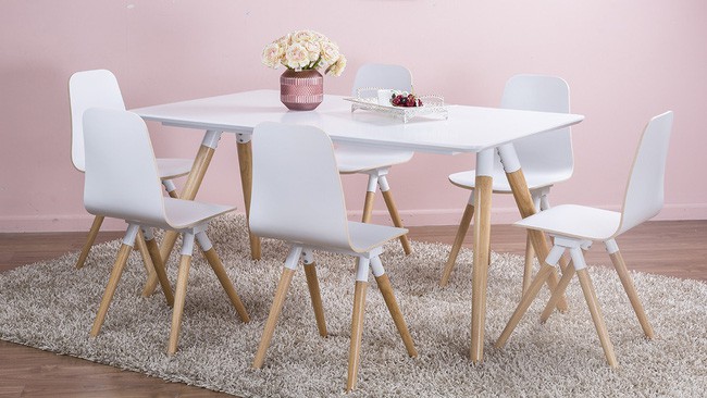 Bộ bàn ăn 6 ghế.