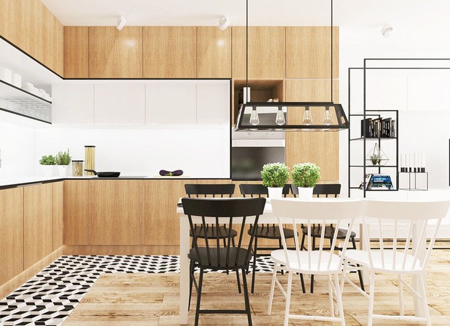 Bộ bàn ghế ăn 6 ghế nhỏ gọn.