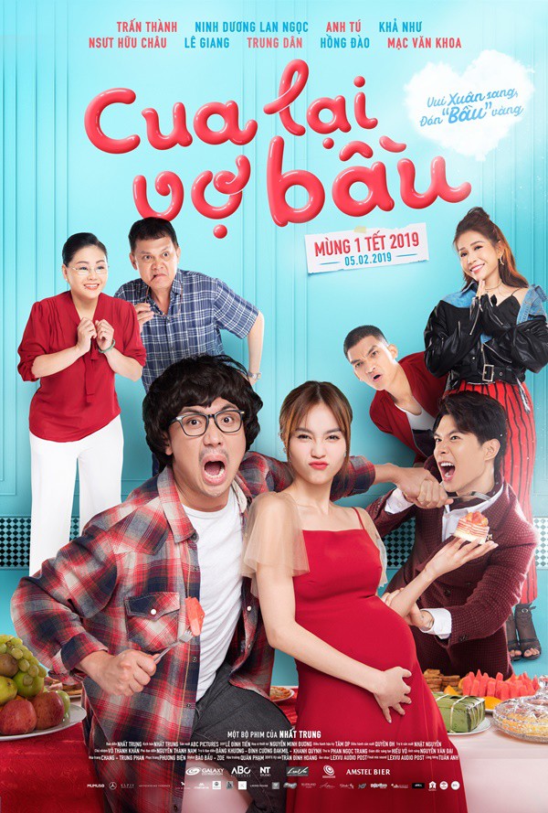 Poster phim Tết 2019 - Cua lại vợ bầu.