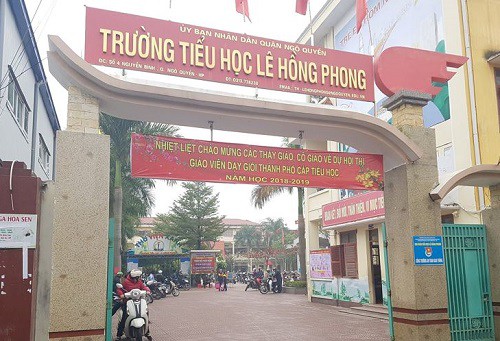 Trường Tiểu học Lê Hồng Phong, quận Ngô Quyền, TP. Hải Phòng. Ảnh: TL