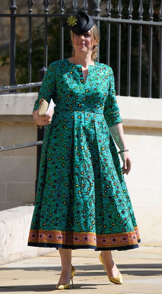Laura Parker Bowles dự đ&aacute;m cưới của Ho&agrave;ng tử Harry v&agrave; Meghan ở l&acirc;u đ&agrave;i Windsor h&ocirc;m 19/5/2018. Ảnh: Rex.