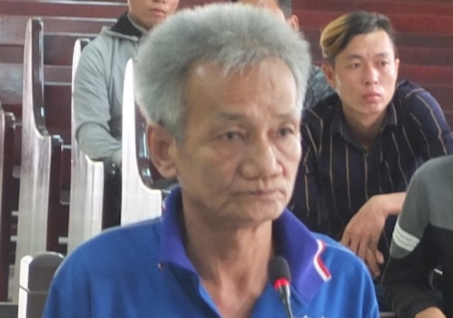 
Nam tại phiên toà. Ảnh: Anh Chinh. 
