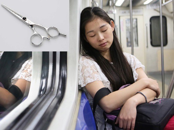 Ngủ say trên xe bus, cô gái bị một chuyên gia tạo mẫu tóc cắt phăng đuôi tóc dài của mình (Ảnh minh họa)