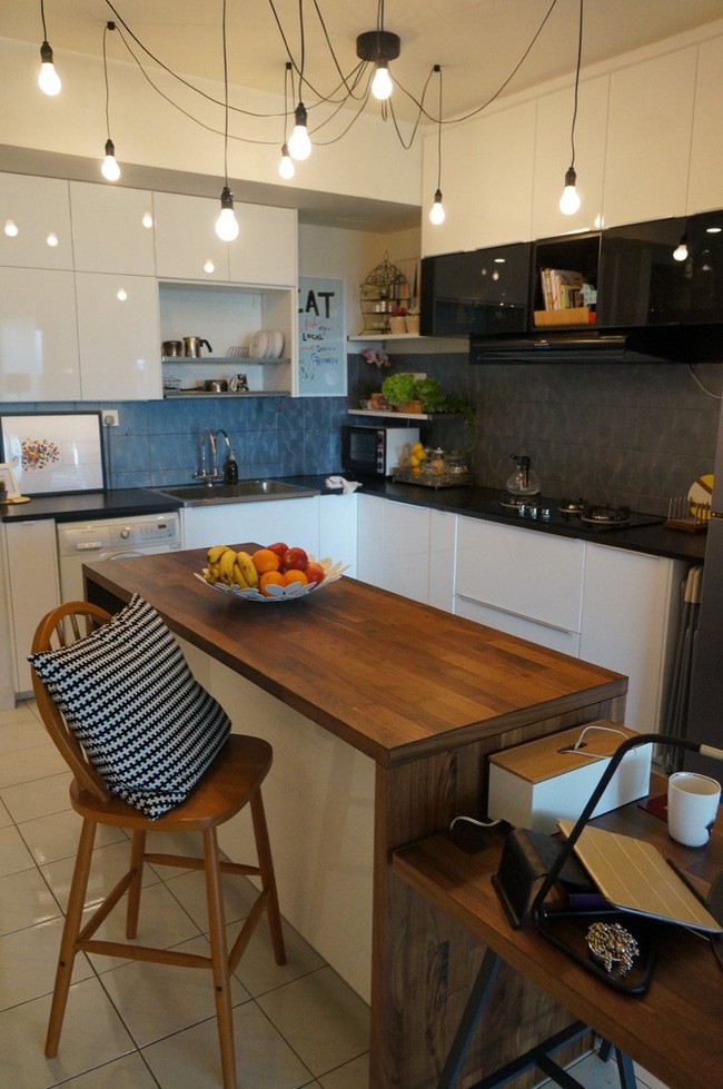 Đảo bếp hiện đại, sang trọng là một ý tưởng tuyệt vời cho một không gian hiện đại.