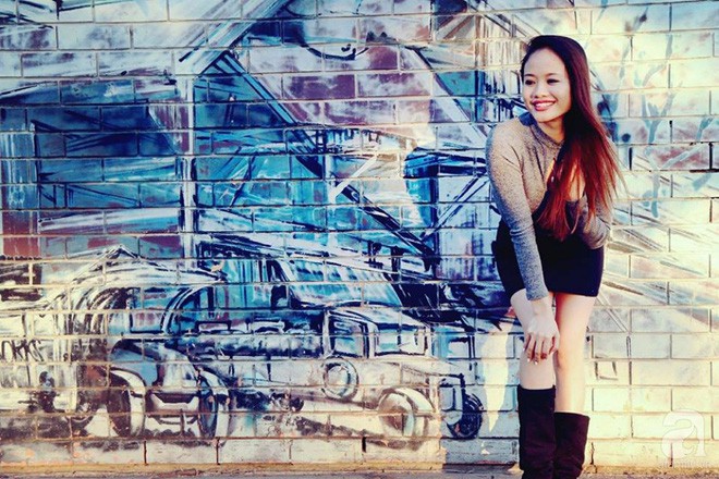 Ngân sang Úc từ khi học xong lớp 10 ở Việt Nam.