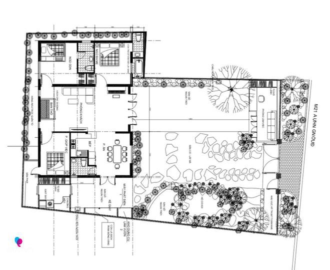 Không gian cũ nhà chị Hà sau khi được cải tạo, khoác màu áo mới.