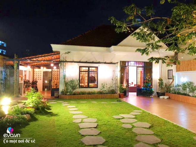 Không gian cũ nhà chị Hà sau khi được cải tạo, khoác màu áo mới.